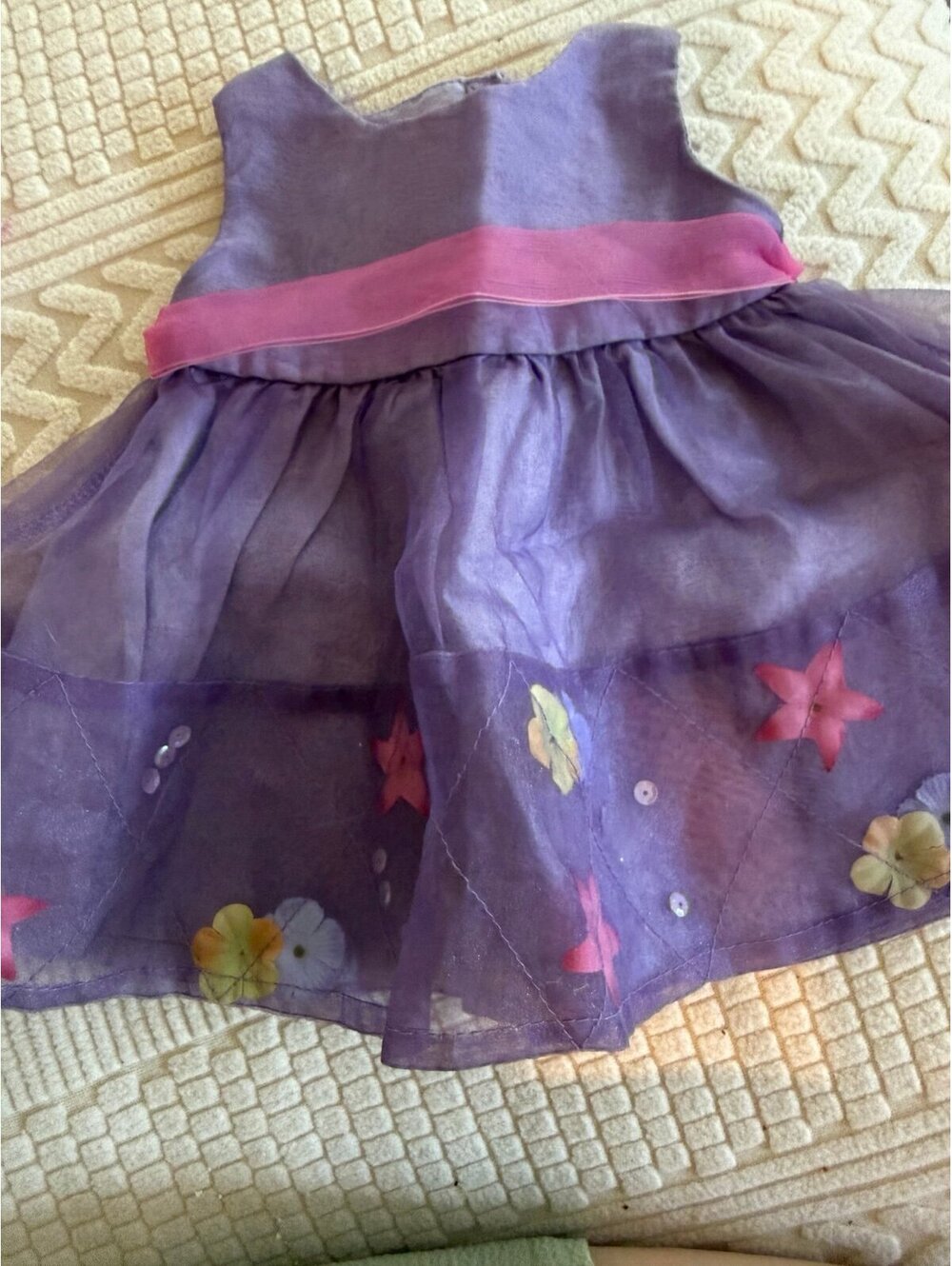 Bitty Baby American Girl Doll Spring Blossoms Purple Dress ONLY B236